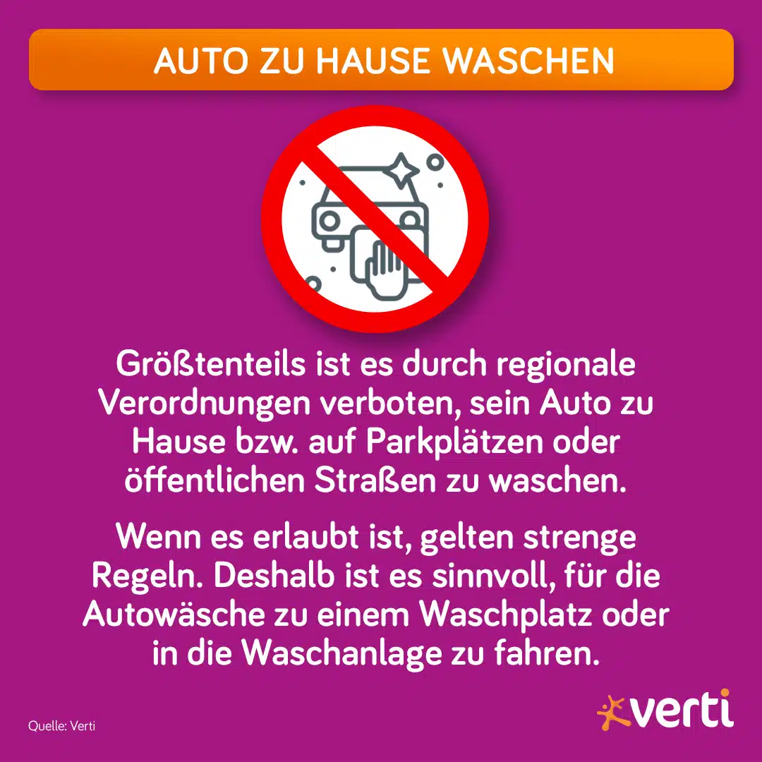 Auto zuhause waschen