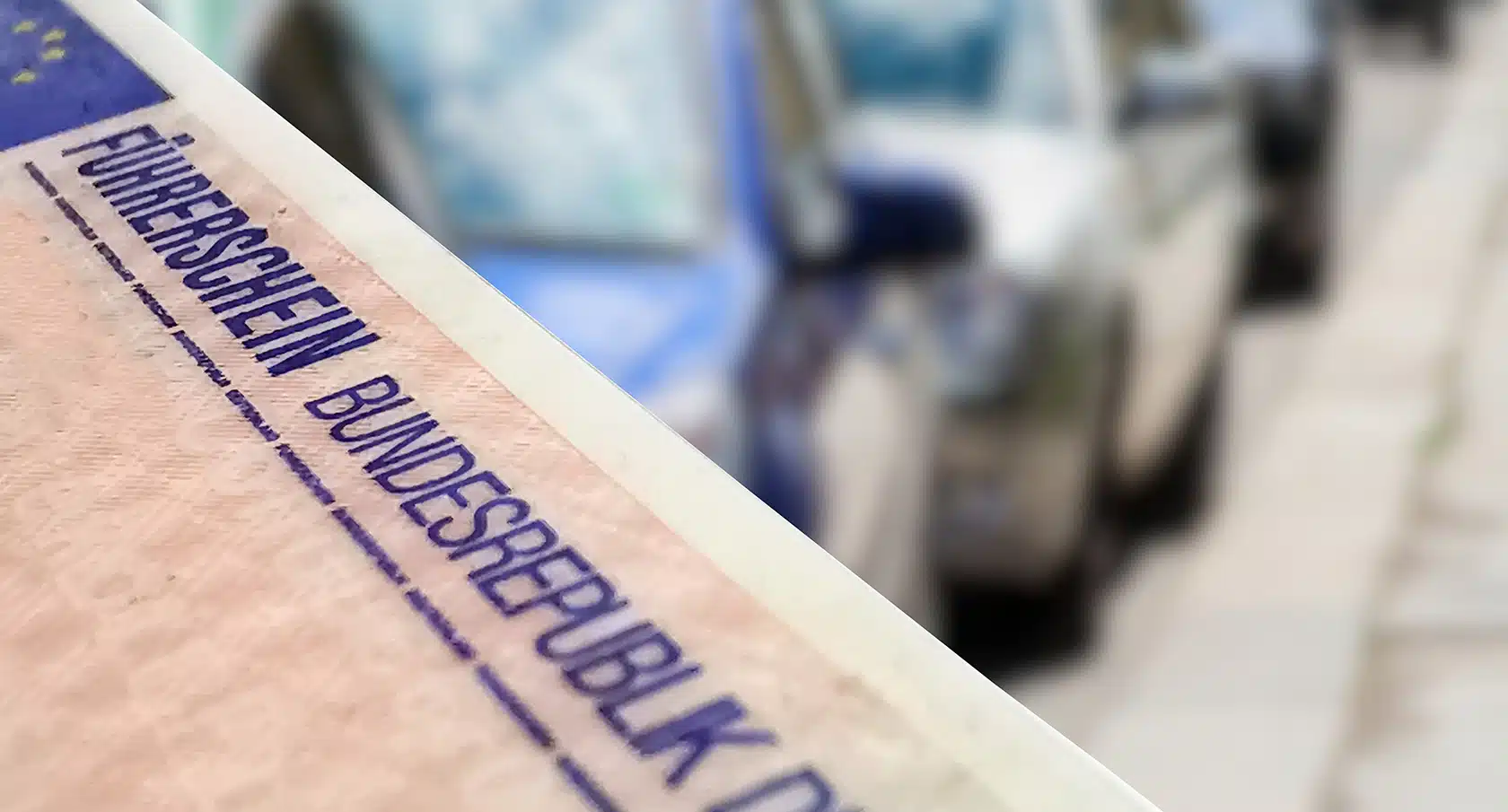 Führerschein in Nahaufnahme