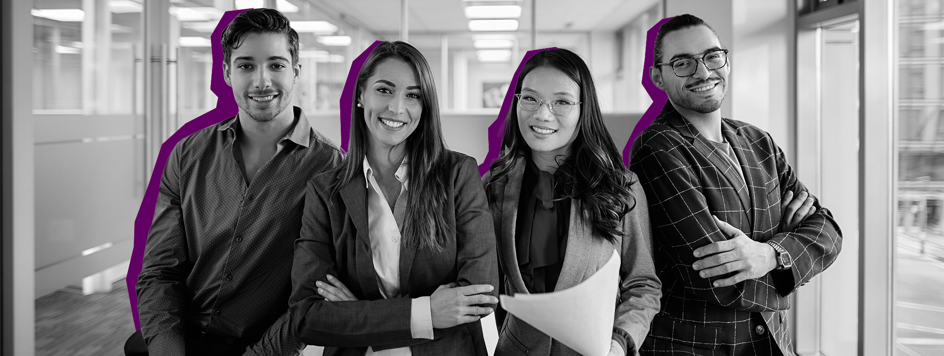 Foto von Mitarbeitern in einem Büro