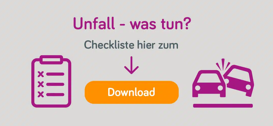 Checkliste Download: Unfall – was tun?