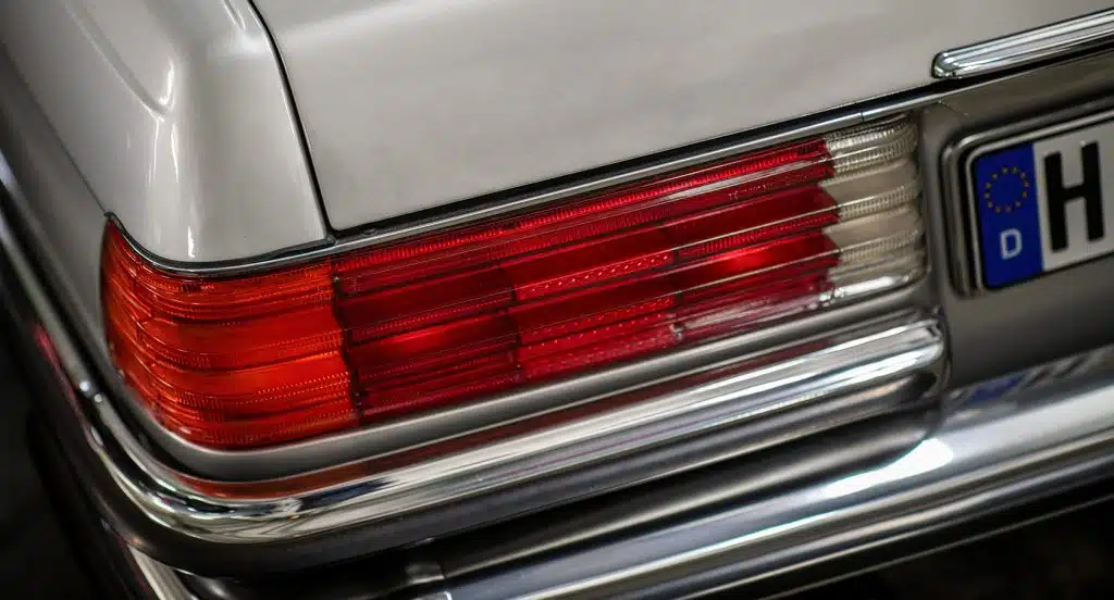 Auto-Rücklicht eines gepflegten Youngtimers