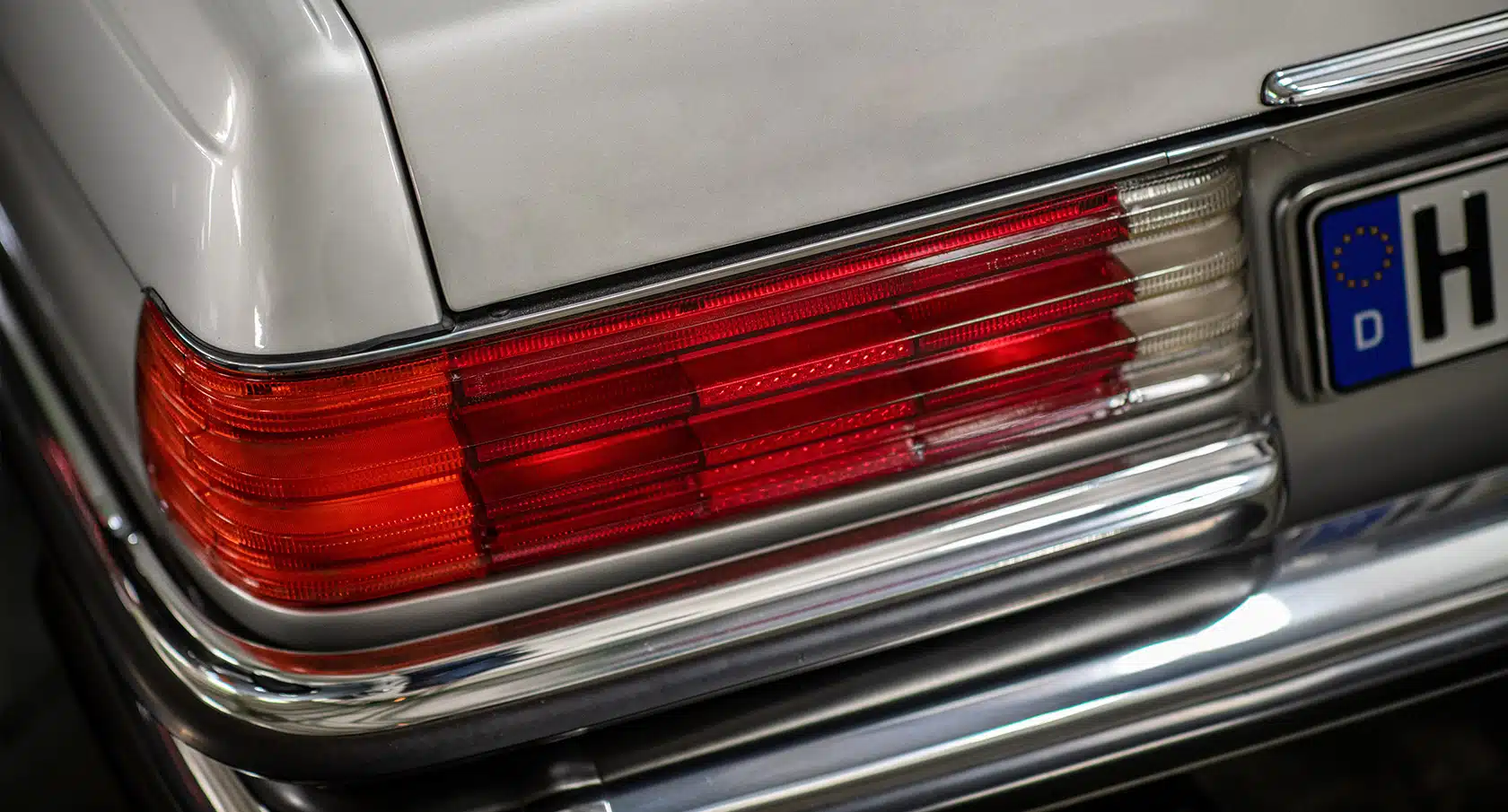 Auto-Rücklicht eines gepflegten Youngtimers
