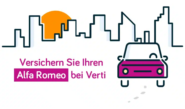 Grafik: Alfa Romeo Autoversicherung von Verti
