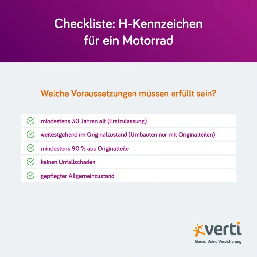 HKennzeichen Motorrad Was ist zu beachten? Verti