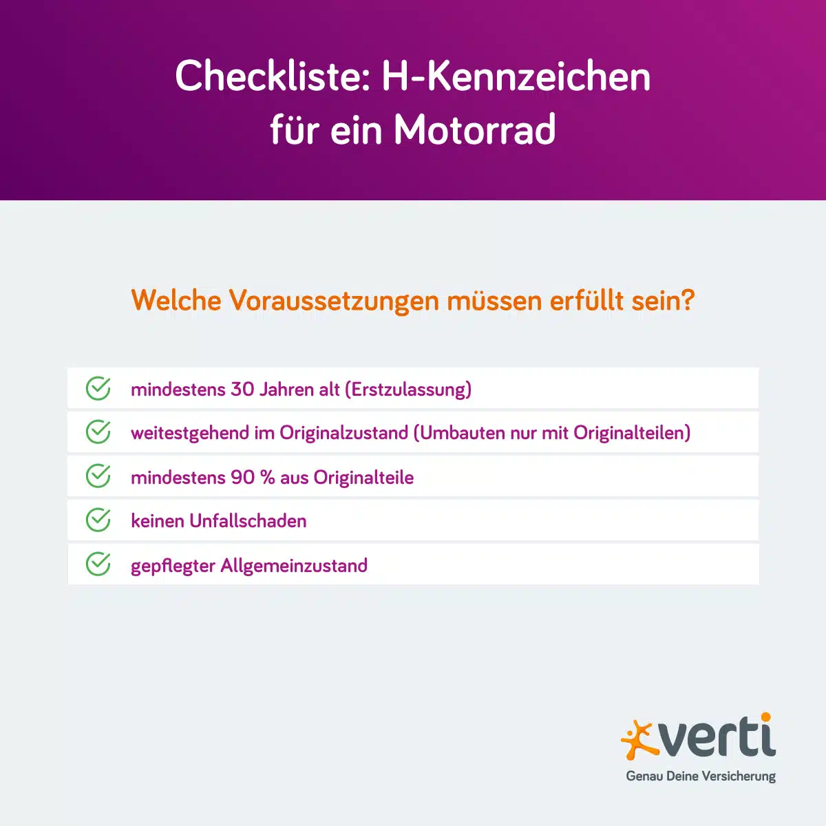 Checkliste: H-Kennzeichen für das Motorrad