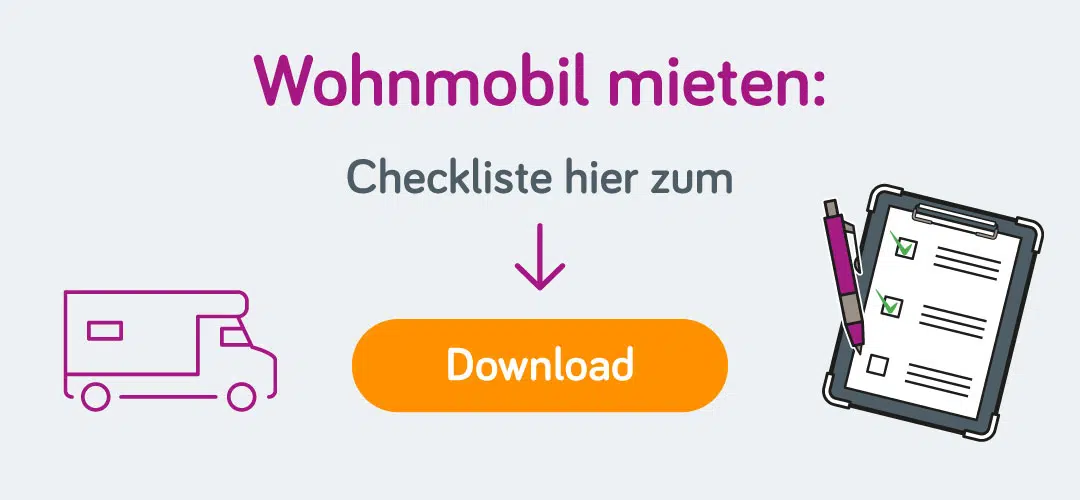 Checkliste Wohnmobil mieten